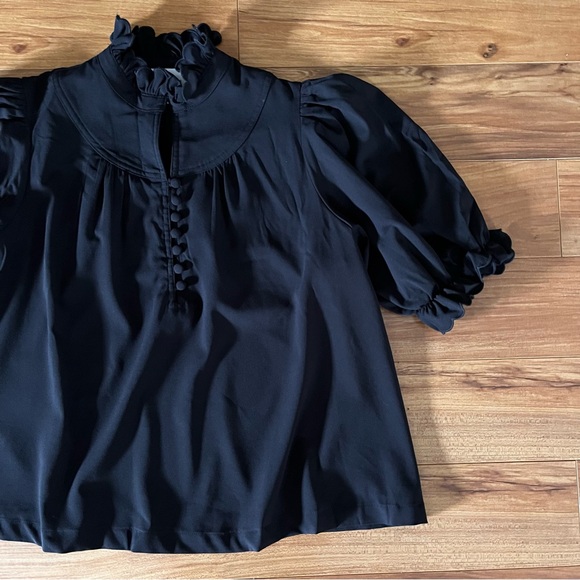 Tuckernuck Selena Blouse Black XL - Picture 11 of 15